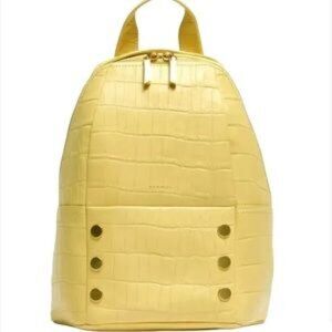 Hammitt Hunter Medium Sunstruck Yellow Crocco Leather Backpack NWT -  Retired